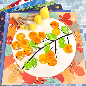 彩色硬卡创意画